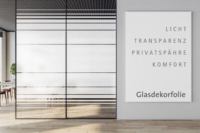19,90€/M² MILCHGLASFOLIE FENSTER Glas Folie 3-teilig