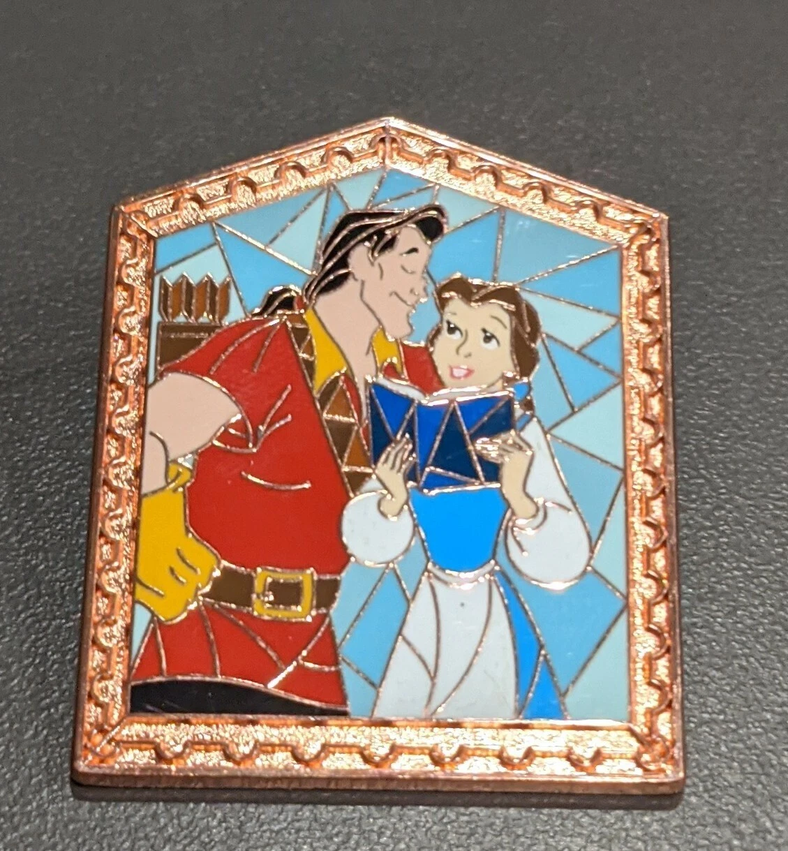 2021 Disney Parks Beauty & Beast Windows of Love Mystery Pin Belle, Beast dance