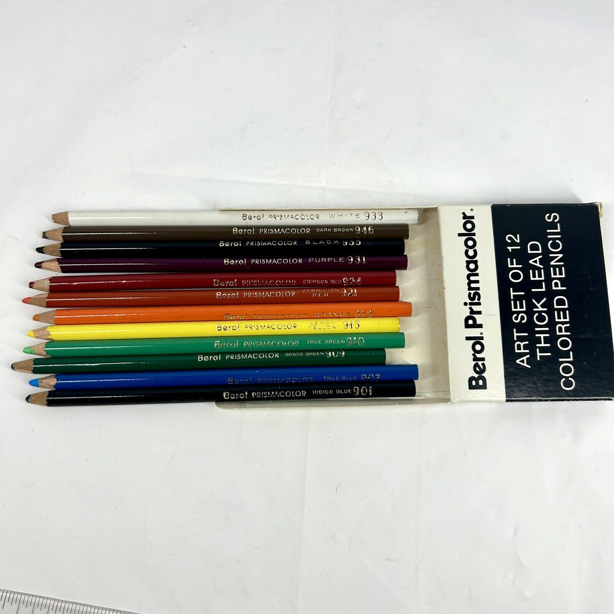 Vintage Berol Prismacolor Colored Pencils Art Set of 12 Thick Lead