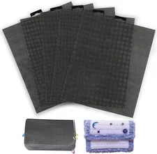 Plastic Mesh Canvas Sheets 5 Pieces 7 Count Mesh Canvas Sheets for Embroidery...