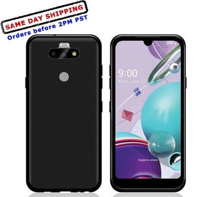 Black Crystal Soft TPU Silicone Case Cover Skin for LG K31 Rebel L355DL TracFone