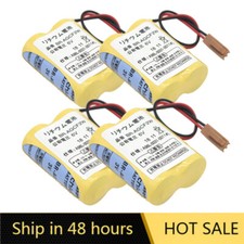 4PCS BR-AGCF2W 6V PLC Battery For Fanuc A98L-0031-0011 Control with Brown Plug