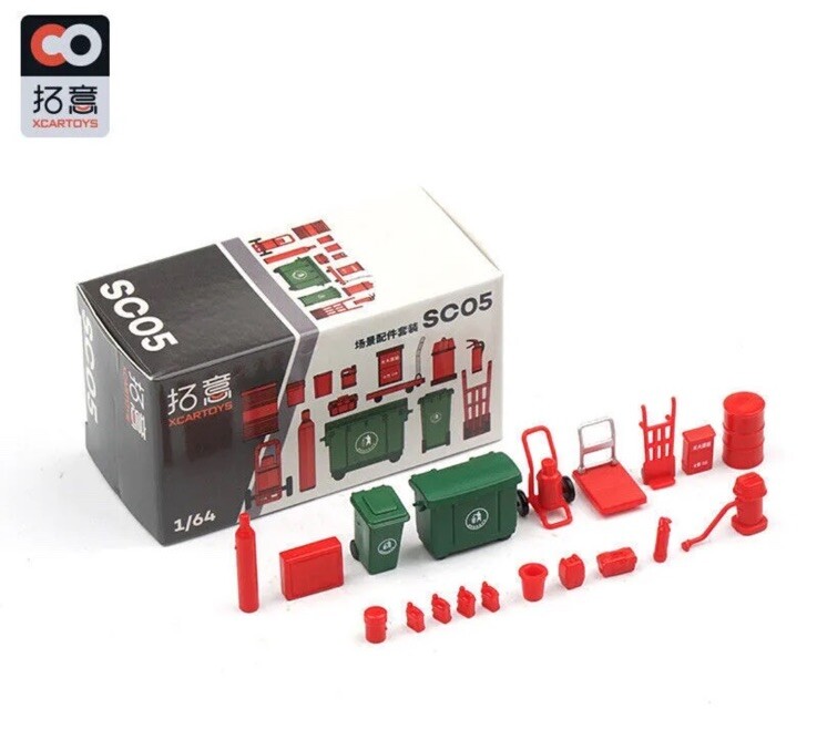 XCarToys 1:64 Diorama Garage Tools Accessories Set SC05