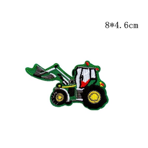 10Pcs DIY Car Excavator Embroidery Fabric Clothes Patches Kids Shirts Bag Pants - Picture 8 of 10