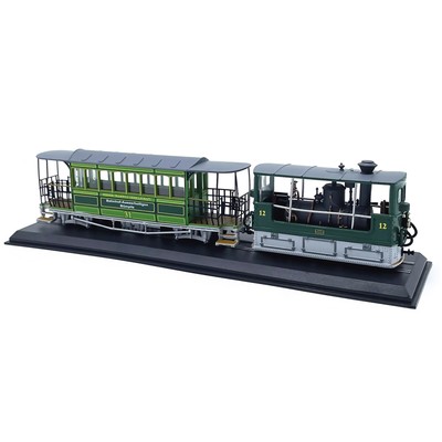 1:87 1894 Swiss G3-3 Rail Tram Vintage Steam Locomotive Plastic Car Model Tram