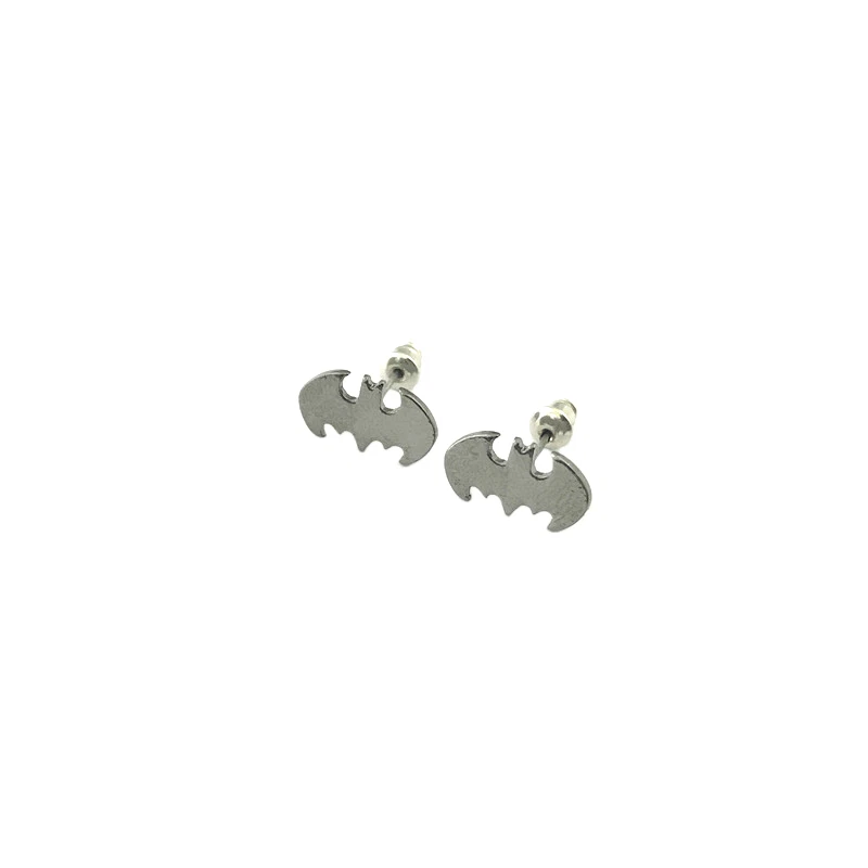New DC Comics Superhero Super Hero Batman Logo Earrings W/Gift Box - Image 3 of 4