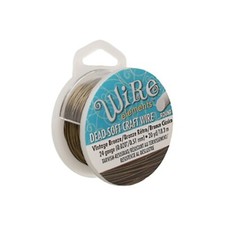 Vintage Bronze Color Wire Beadsmith 24 gauge 20yd Spool 41519 Round