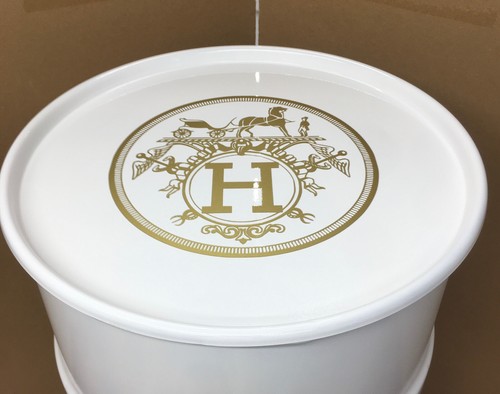 Metallfass 60L WEISS glänzend vergoldet Gold Kanister Fass Fut Container Deko - Bild 3 von 7