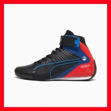 PUMA BMW M Motorsport Kart Cat RL Mid Negro-Pop Rojo Conducción Para hombres Talla 13