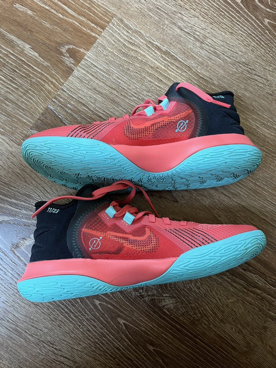 Size 5 GS Nike Kyrie Flytrap 5 Mid Magic Ember Dynamic Turquoise