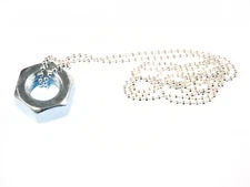 Mother Necklace 80cm Nut M10 Screw Miniblings Upcycling Workshop Ha