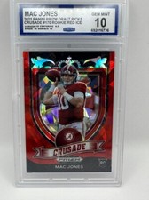 2021 MAC JONES Panini Prizm Red Ice Refractor RC #170 - CCG 10 Gem Mint Patriots