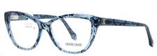 ROBERTO CAVALLI Algieba 092 Blue Womens Cat Eye Full Rim Eyeglasses 54-15-140