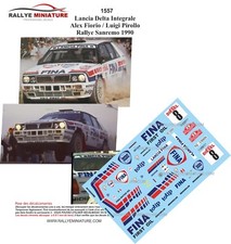DECALS 1/43 REF 1557 LANCIA DELTA FIORIO RALLYE SAN REMO 1990 WRC RALLY ITALIA