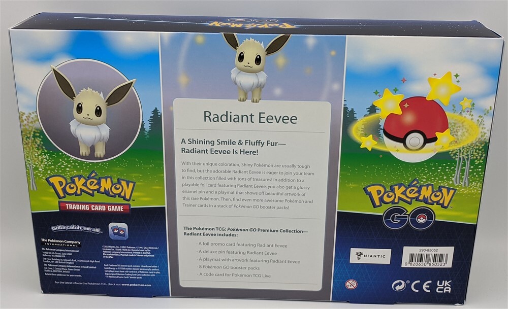 Factory Sealed 2022 Pokemon Go TCG V Radiant Eevee Premium