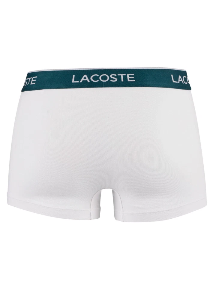 Pack de 3 calzoncillos informales Lacoste para hombre-negro/blanco/gris chino Foto 4 de 4