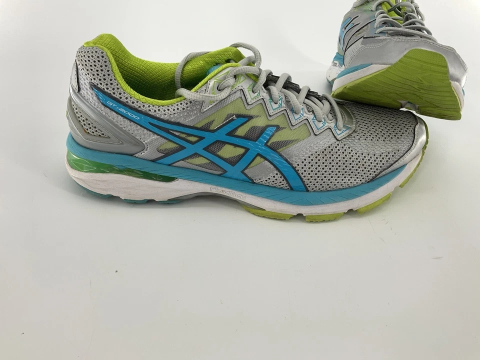Zapatos para correr ASICS GT-2000 talla 12 para mujer gris azul sin plantillas T657N YGI E4S-50 Foto 3 de 4