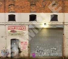 N SCALE SCRATCH BUILD BUILDING TOW SERVICE FLAT FRONT STICKER EASY FLATS