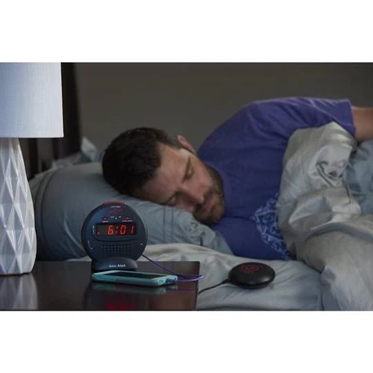 Reloj despertador vibratorio Sonic Alert Sonic Bomb Jr SBJ525SS Foto 2 de 4