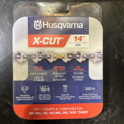 Husqvarna X-CUT  (S93G) 14-Inch Chainsaw Chain NEW