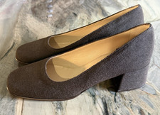 Vintage Joan Helpern Signature Size 6.5 Black Pumps Made in Italy Never Worn