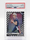 DRAKE MAYE 2024 PRIZM ROOKIE BLACK & WHITE CHECKER #329 PATRIOTS PSA 8 Q0004