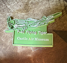 P-40 Flying Tiger Pin Made in USA - Castle Air Museum Flying Tiger