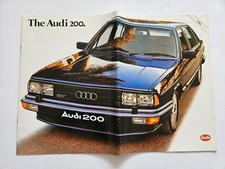 AUDI 200 LARGE FORMAT SALES BROCHURE 1982