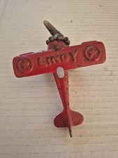 Vintage 1930s Hubley Lindy Toy Cast Iron Airplane L K 