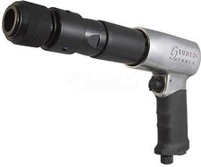 Long-Barrel Pneumatic Air Hammer, 3/4in Bore, 2,200 BPM, Regulated