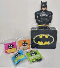 SEALED 1991 McDonald's Happy Meal DC Batman Complete Set of 4 /lunch Box/ Bank
