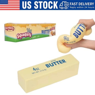 1pc Butter Stick Squishy Fidget Toy Soft Stress Relief ADHD Anxiety Squeeze AN