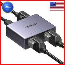 Ugreen 1000Mbps Ethernet Splitter 1 To 2 Plug And Play 2 Devices Simultaneously