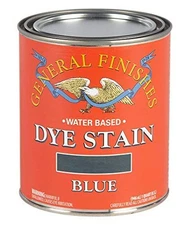 Ultra Penetrating Blue Wood Stain 1 Quart General Finishes Water Based Dye