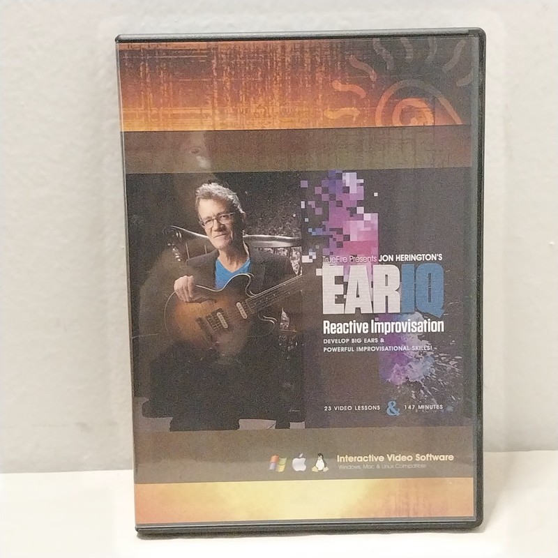 2015 Truefire Jon Herington's Ear IQ-Reactive Improvisation Data-DVD GUC