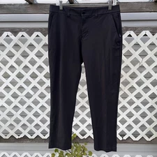 Lululemon Commission Pants Mens 31 Actual (32x28) Black Slim Fit Pant Tech