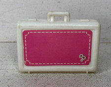 Vintage Barbie Doll Suitcase -- Day to Night White Pink