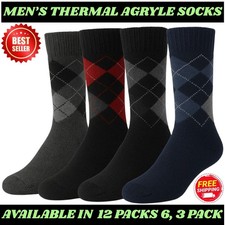 12 PAIRS 6 & 3 Pairs Men's Agryle Thermal Socks Heavy Duty Heels Size 6-11