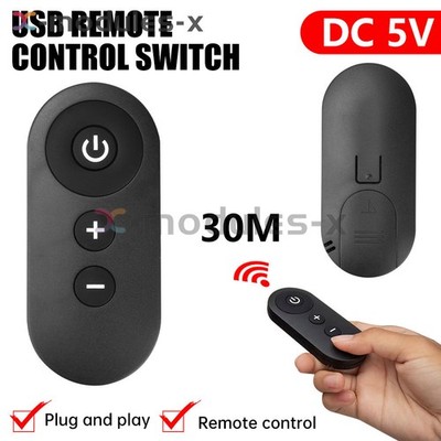 DC 5V USB RF Remote Switch Fan Night Light Strip Dimmer Speed Control LED Driver