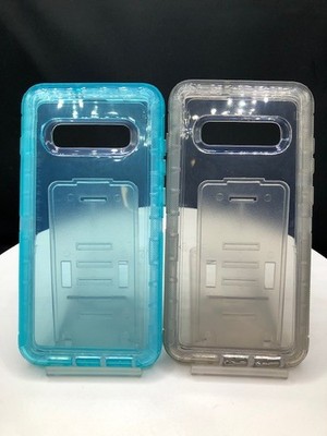 For Samsung Galaxy S10 PLUS S10+ (G975) Heavy Duty Armor Clear Case Dual Layer