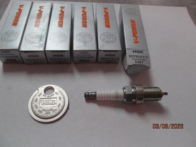 6 NGK 2441/BCPR5EY-11 V-POWER PREMIUM COPPER SPARK PLUGS  free gap tool