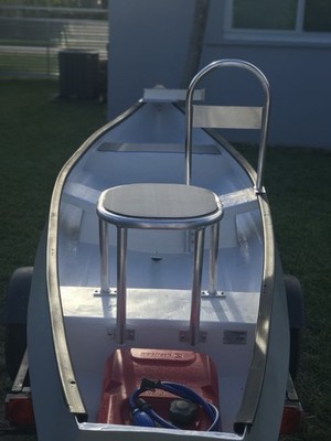 Casting/Poling Platform For Gheenoe Highsider W/ Gray Seadek