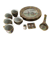 Chinese Rose Medallion Dinner Set