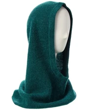 Hannah Rose Shaker Overlap Cashmere Balaclava Women's
