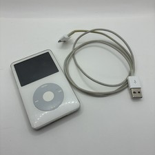 Apple iPod Video 5th Generation 30GB White A1136 Tested Working 2005 MA002FB