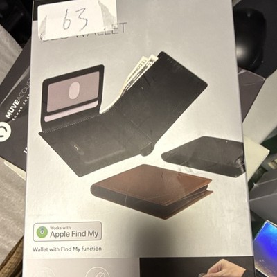 ESR Men's Bifold Wallet Black Brown Works with Apple Find My