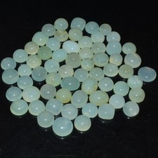 63 Pcs 212Cts Natural Green Chalcedony Cabochon Loose Gemstone 10x10 5x5mm 3592
