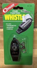 Coghlan's 0044 Four Function Emergency Rescue Survival Whistle, Black