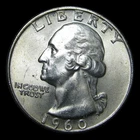 1960-D Silver Washington Quarter Dollar ---- Gem BU Stunning Coin ---- #PP729