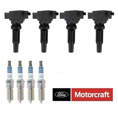 4 For 2021-2023 Ford Bronco Sport 2.0L L4 Ignition Coil & Spark Plug MOTORCRAFT